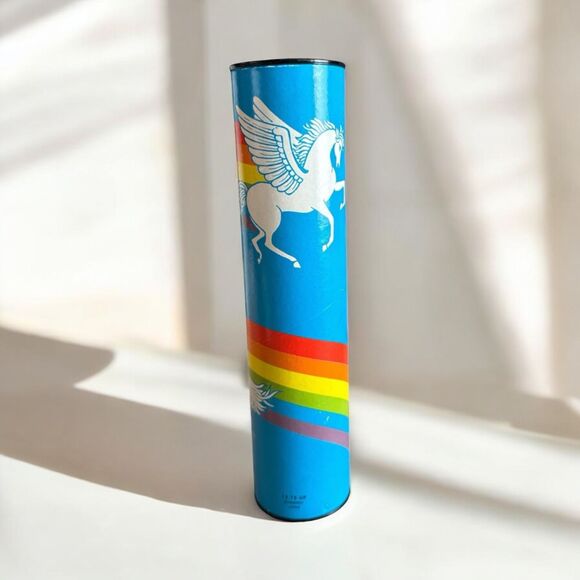 Vintage 1980s Pegasus Kaleidoscope Unicorn Rainbow Otagiri Japan Retro Toy - Picture 2 of 6